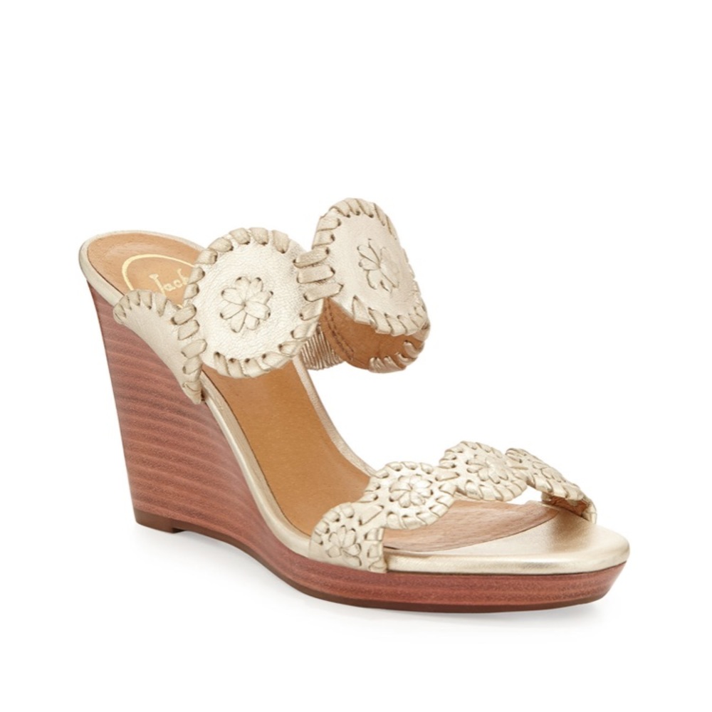 Jack Rogers Luccia Leather Wedge Sandle